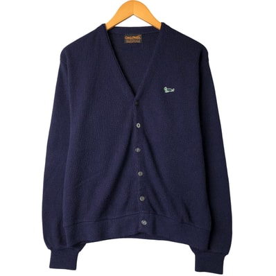 古着 70~80年代 CHALLENGER アクリルニットカーディガン メンズL相当 ヴィンテージ/eaa602820