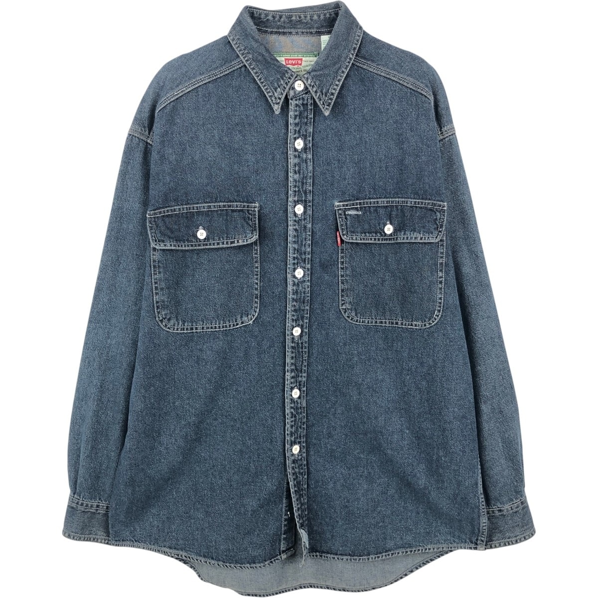 古着 リーバイス Levi's 長袖 デニムシャツ メンズM相当/eaa666236