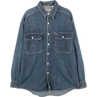 古着 リーバイス Levi's 長袖 デニムシャツ メンズM相当/eaa666236