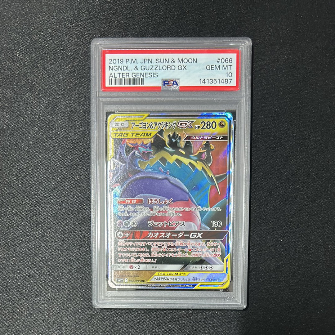 【PSA10】アーゴヨン＆アクジキングGX RR アーゴヨン&アクジキングgx rr psa10 最新ケース 【公式通販】