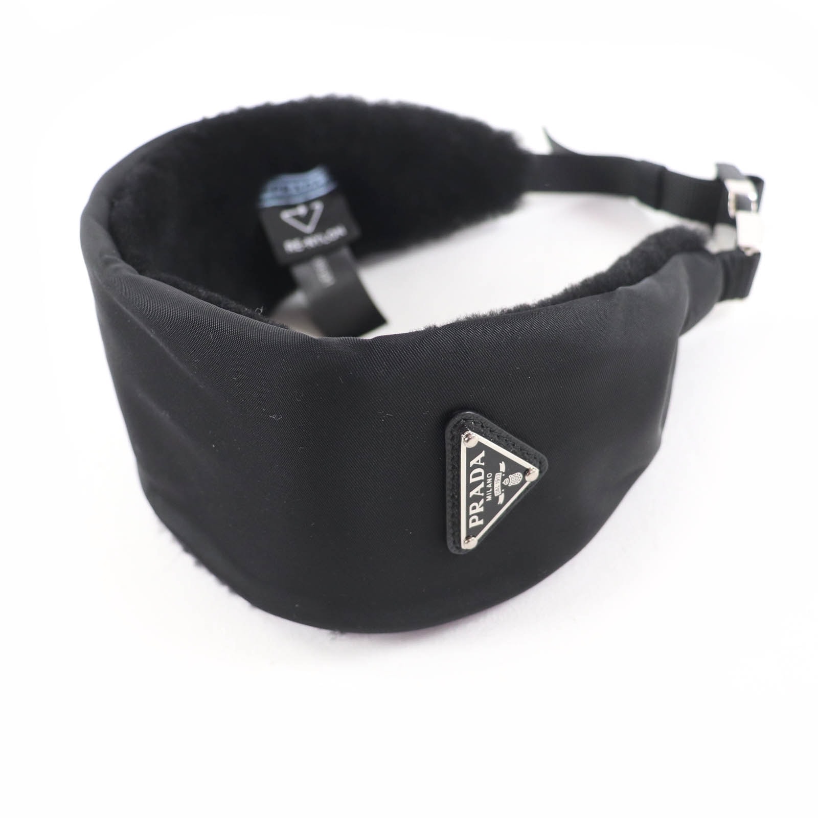 極美品 プラダ ヘアアクセサリー ブラック レディース 1IE020