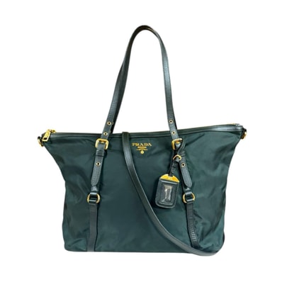 プラダ ショルダーバッグ ナイロン BR4253 グリーン ユニセックス PRADA 中古