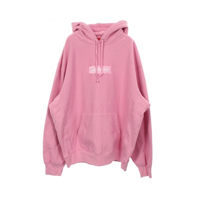 シュプリーム Supreme Box Logo Hooded Sweatshirt パーカー 衣料品 トップス コットン メンズ ピンク系 【中古】
