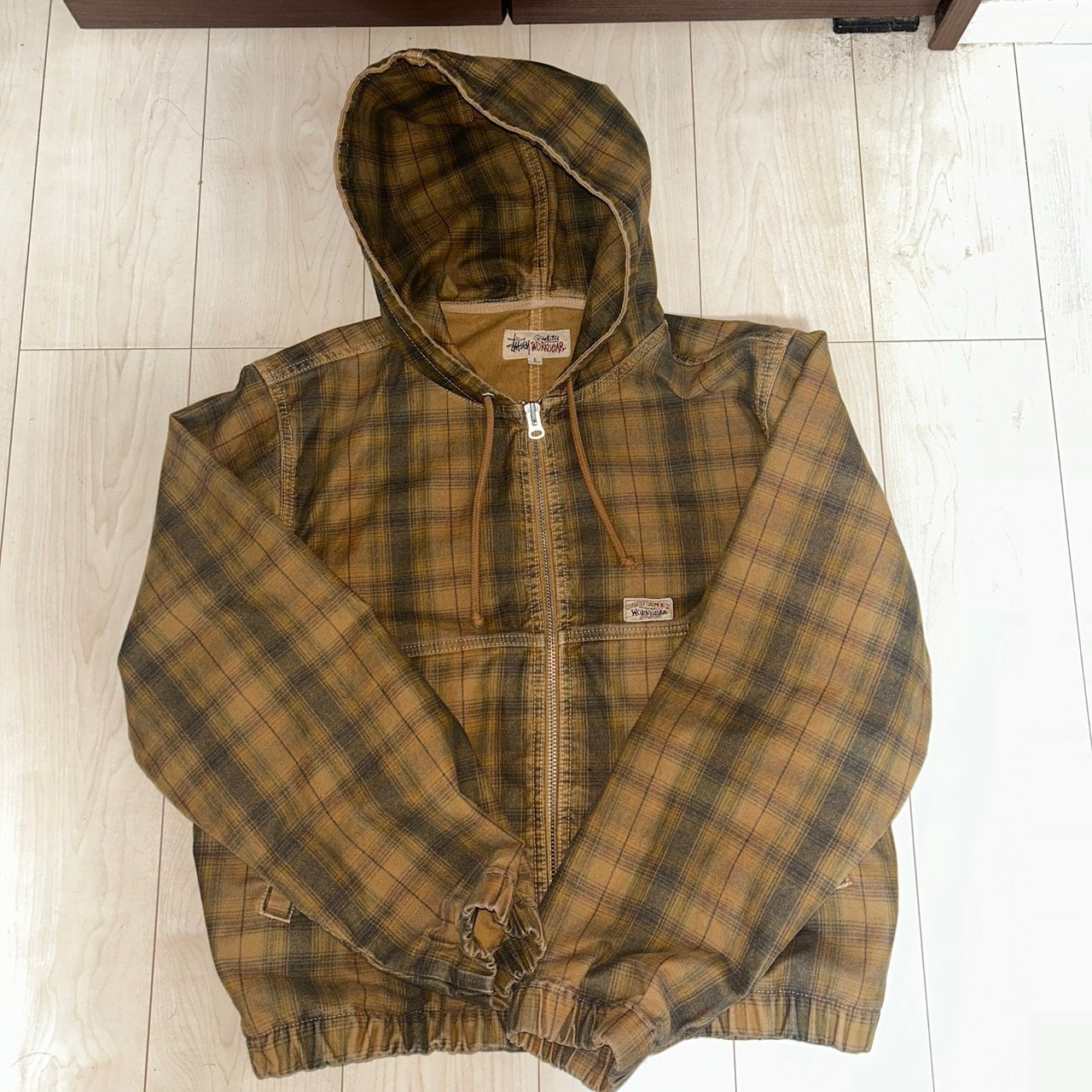 Stussy Work Jacket Unlined Plaid "Brown"