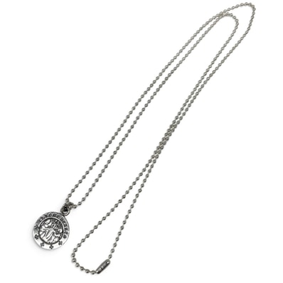 CHROME HEARTS 極美品 クロムハーツ ANGEL MEDAL V2 エンジェルメダル ボールチェーン ネックレス インボイス・袋付属 チャーム ペンダントトップ クロス クロム アクセABランク 中古 鑑定済 クロムアクセ