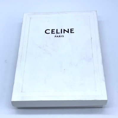 セリーヌ ロゴエングレイブ チェーンネックレス シルバー