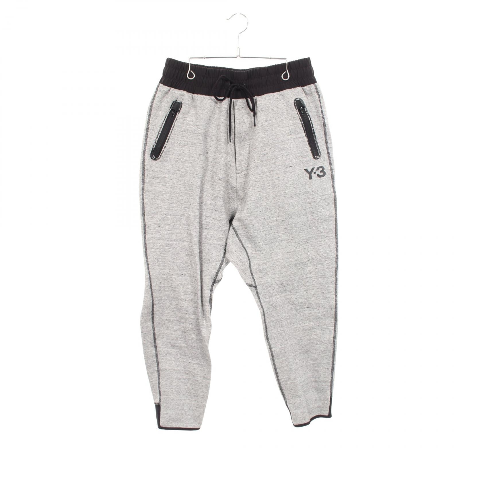ワイスリー Y-3 ドロップクロッチ パンツ 衣料品 ボトムス ポリエステル メンズ グレー系 / ブラック系 AP2440 【中古】