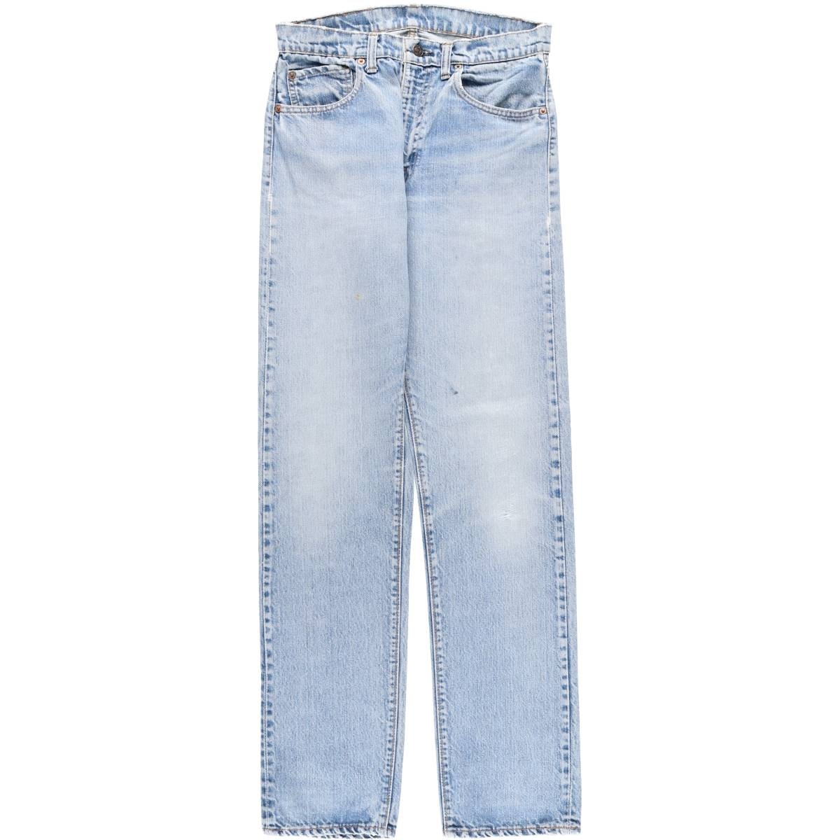 古着 70年代 リーバイス Levi's 505-0217 ポケット裏シングルステッチ 66前期 ボタン裏5 テーパードデニムパンツ レディースL(w30)相当 ヴィンテージ/eaa621113