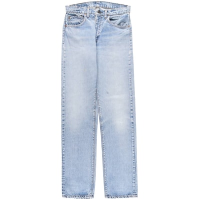 古着 70年代 リーバイス Levi's 505-0217 ポケット裏シングルステッチ 66前期 ボタン裏5 テーパードデニムパンツ レディースL(w30)相当 ヴィンテージ/eaa621113