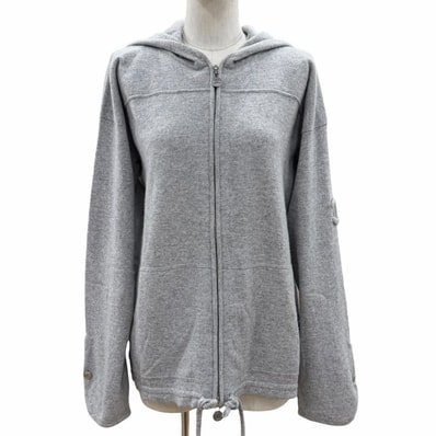 美品 シャネル パーカー グレー レディース 46 P39408