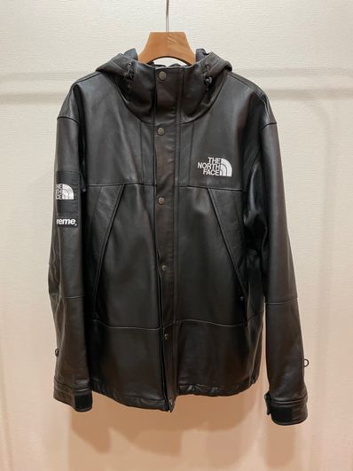 Supreme x The North Face Leather Mountain Parka "Black"
