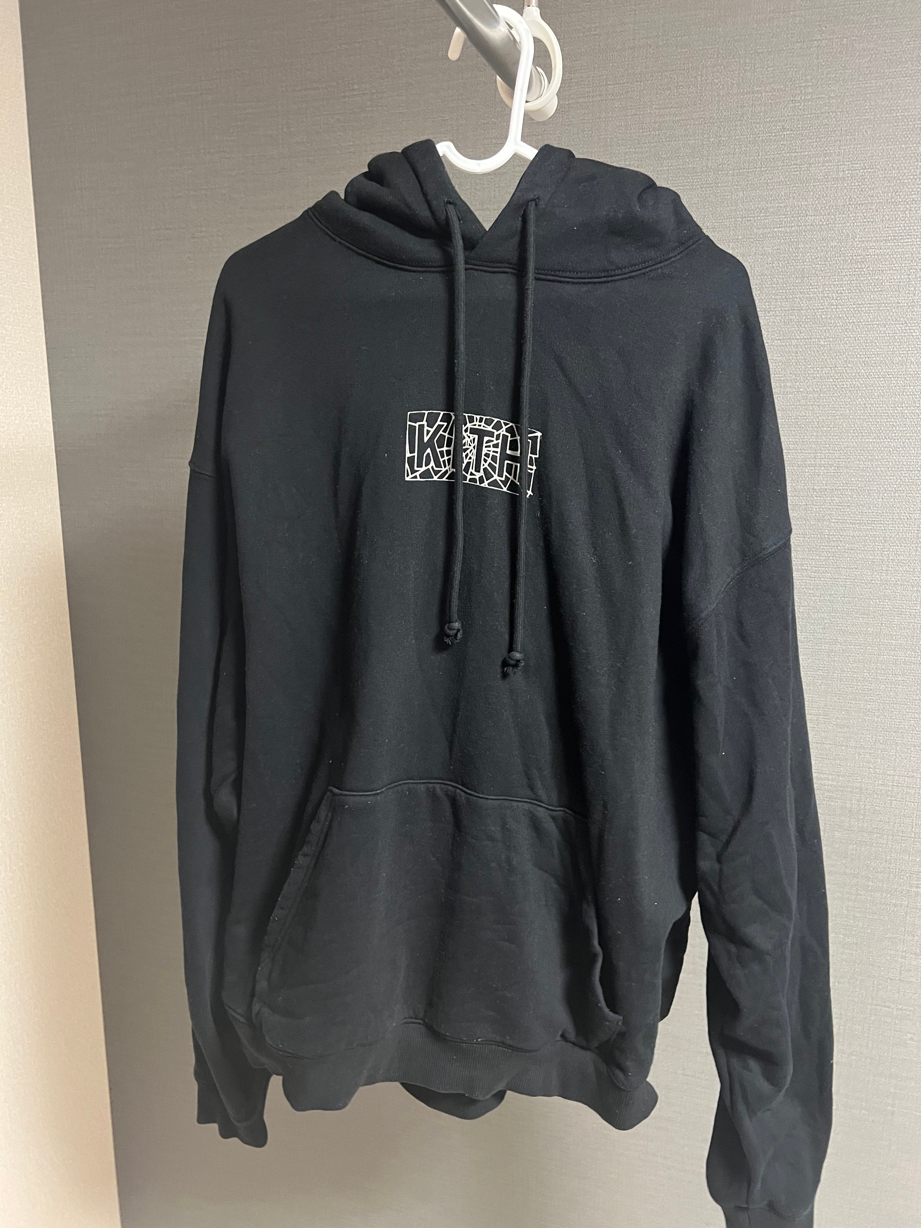 Marvel x Kith Spider-Man Web Logo Hoodie "Black"