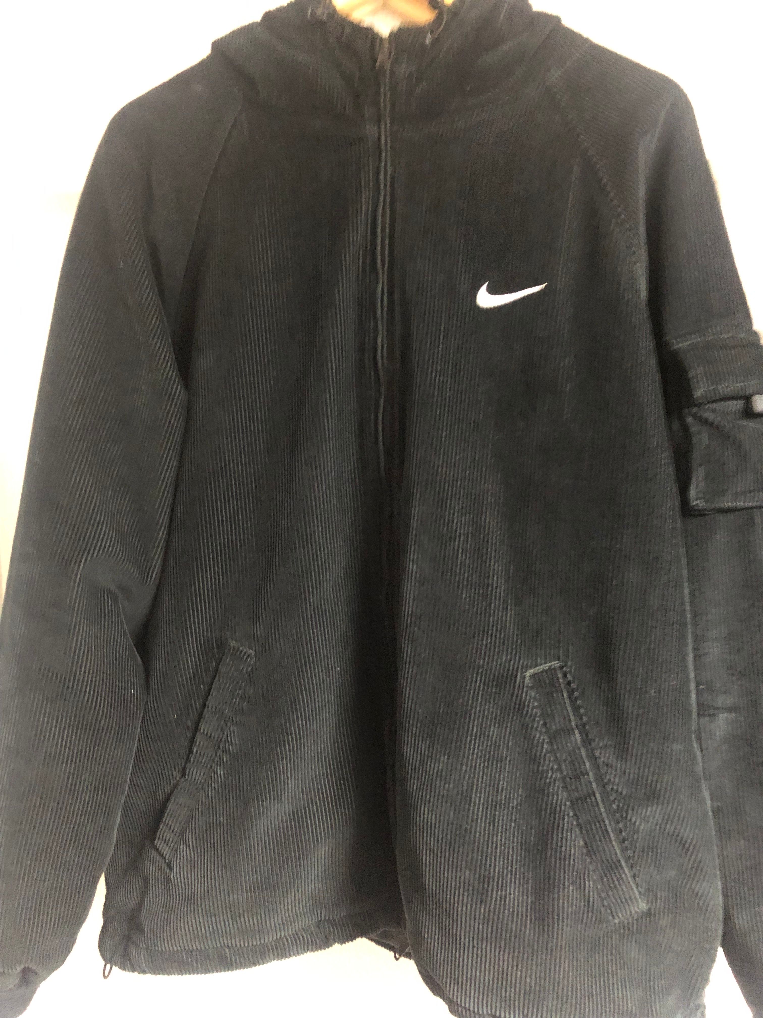 Supreme / Nike Arc Corduroy Hooded Jacket "Black"