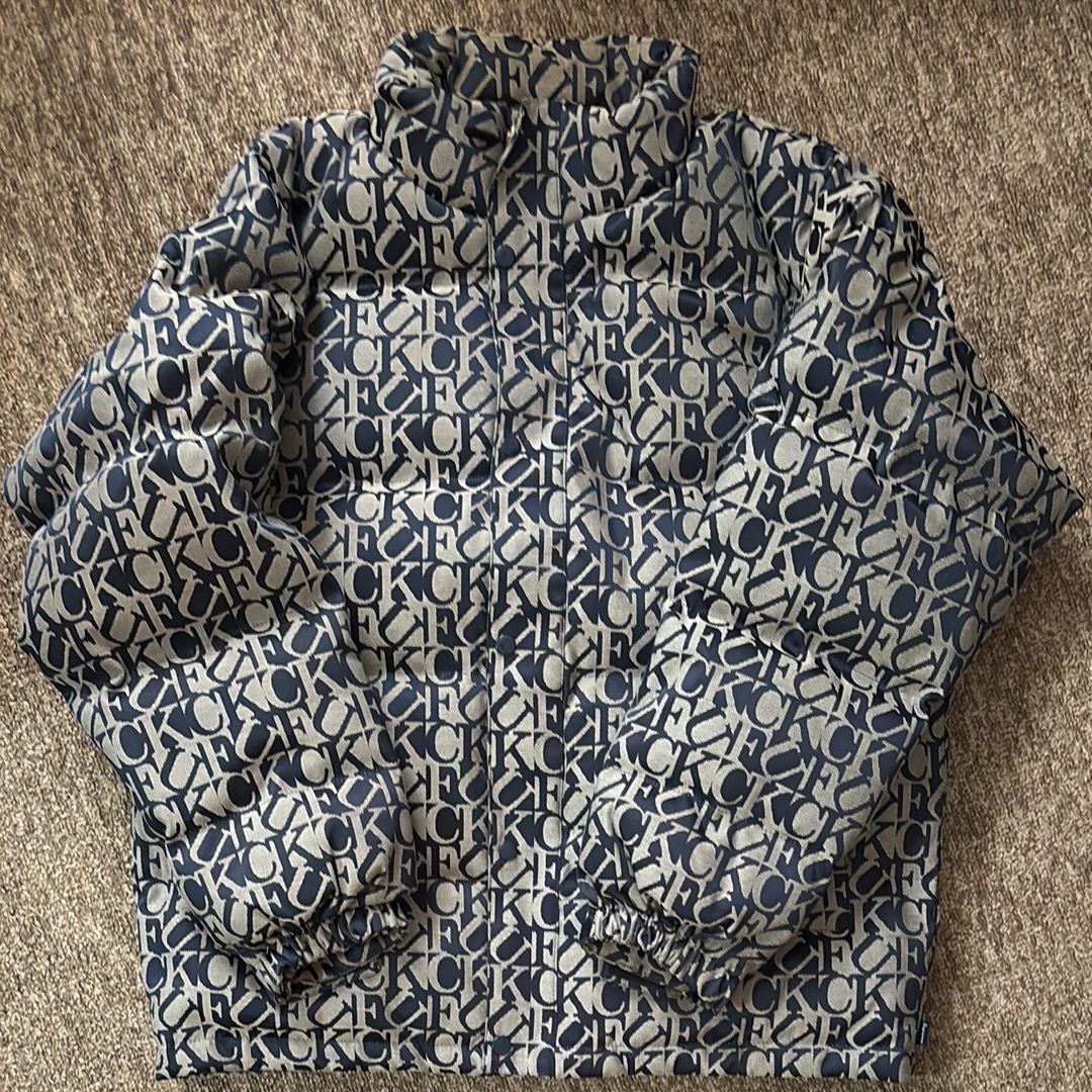 Supreme Fuck Jacquard Puffy Jacket
