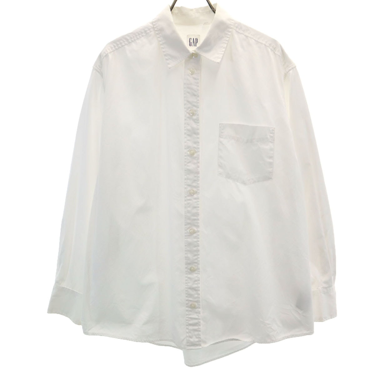GAP ギャップ 長袖 コットンシャツ M ホワイト
