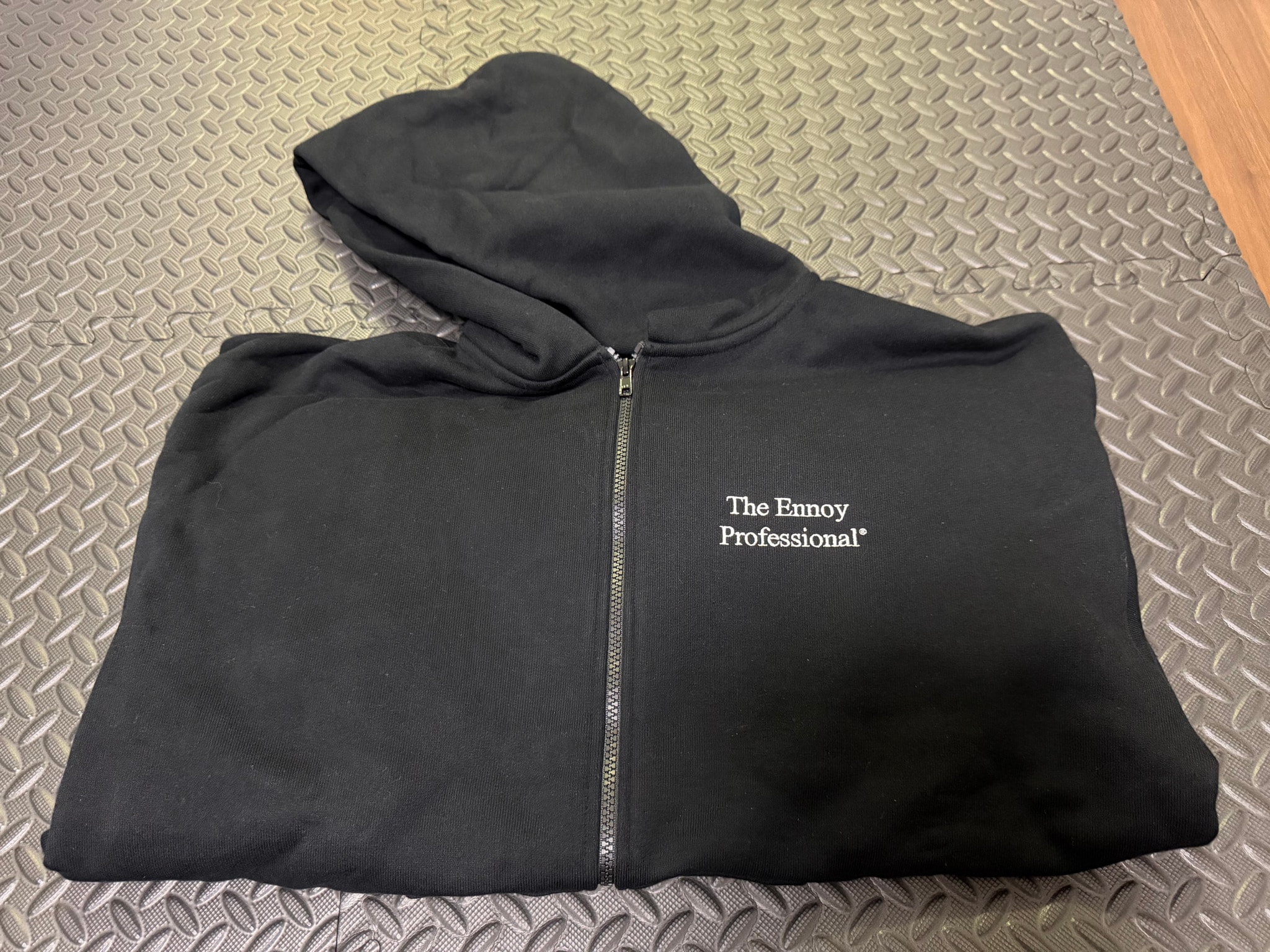 ENNOY Double Zip Hoodie "Black"