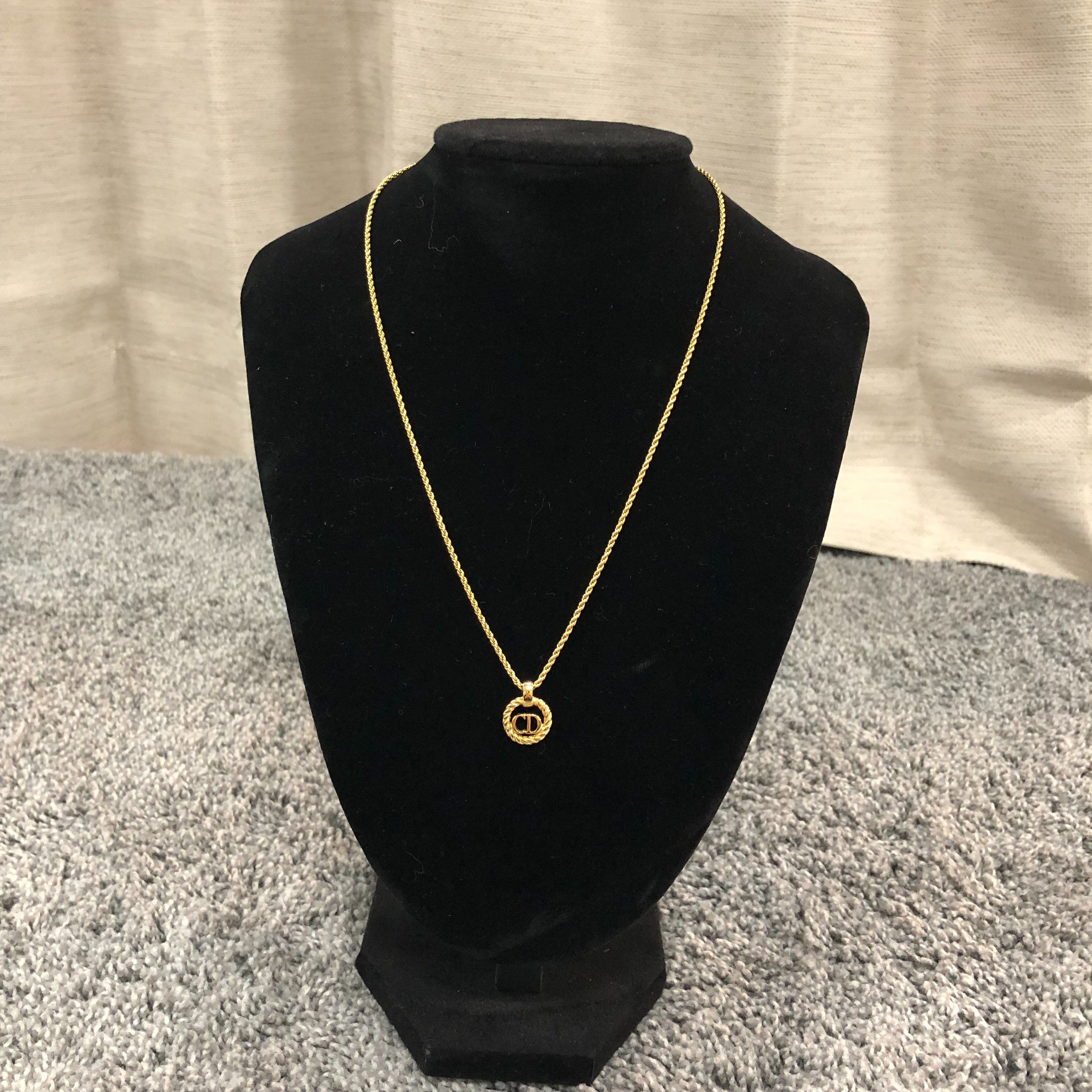 Dior Logo Necklace "Gold"