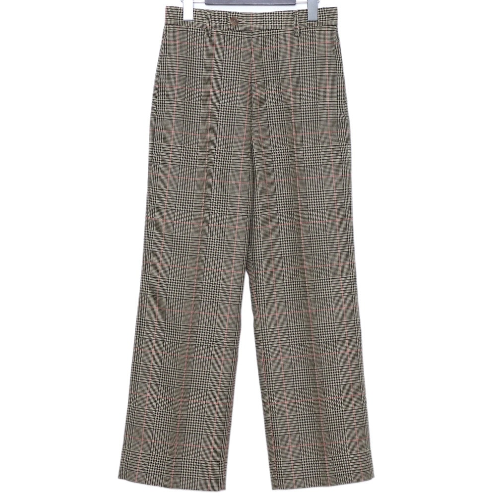 MAISON MARGIELA チェックハイウェストパンツ
