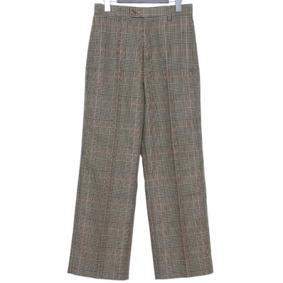 MAISON MARGIELA チェックハイウェストパンツ