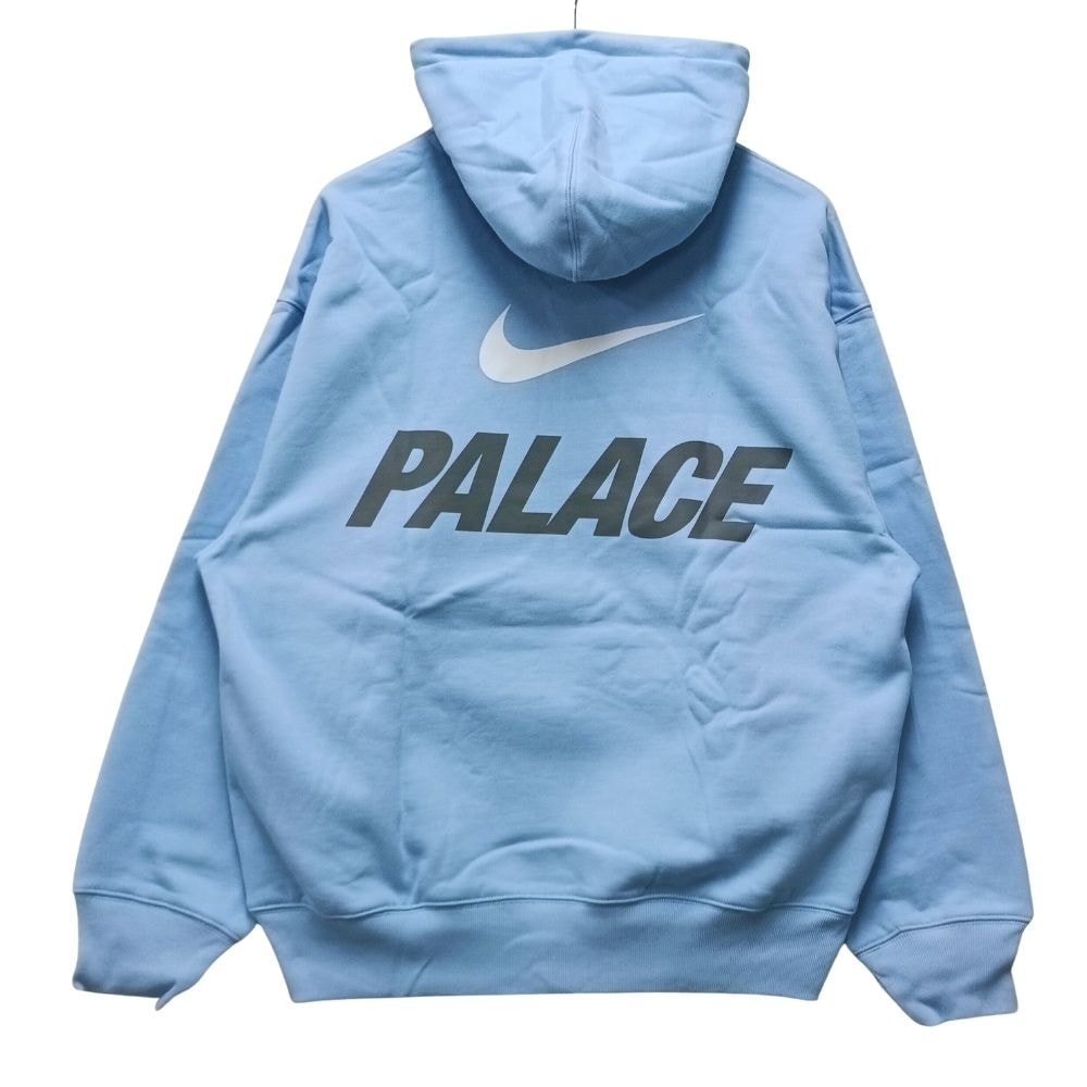 PALACE パレス × NIKE ナイキ P28NHD004 Font Swoosh Hood スウェット パーカー スカイブルー サイズ L 正規品 / 55041