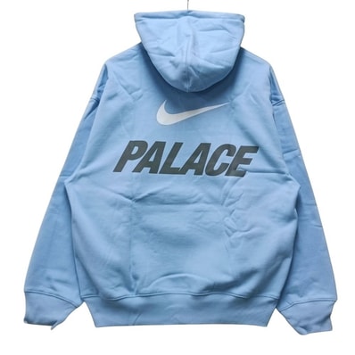 PALACE パレス × NIKE ナイキ P28NHD004 Font Swoosh Hood スウェット パーカー スカイブルー サイズ L 正規品 / 55041