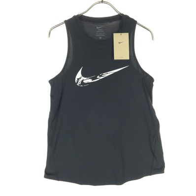 未使用 NIKE ナイキ スウッシュ プリント ランニング ノースリーブ ウェア S ブラック