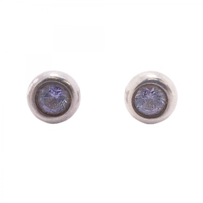 【6jfb0575】ティファニー ピアス バイザヤード シルバー925 タンザナイト【中古】レディース
