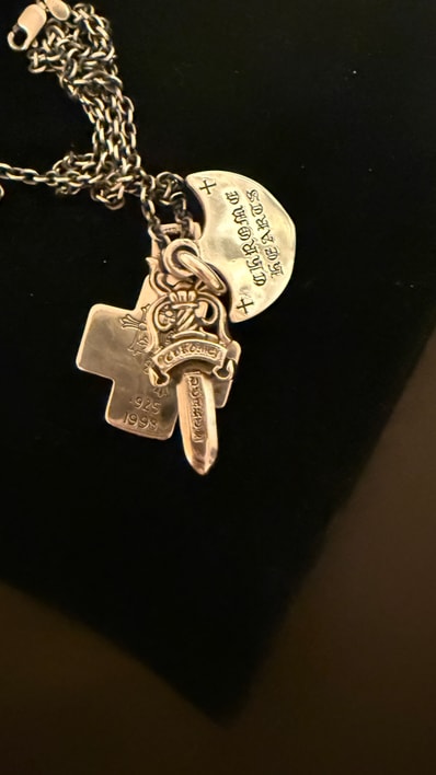Chrome Hearts 3 Trinkets Pendant "Silver"