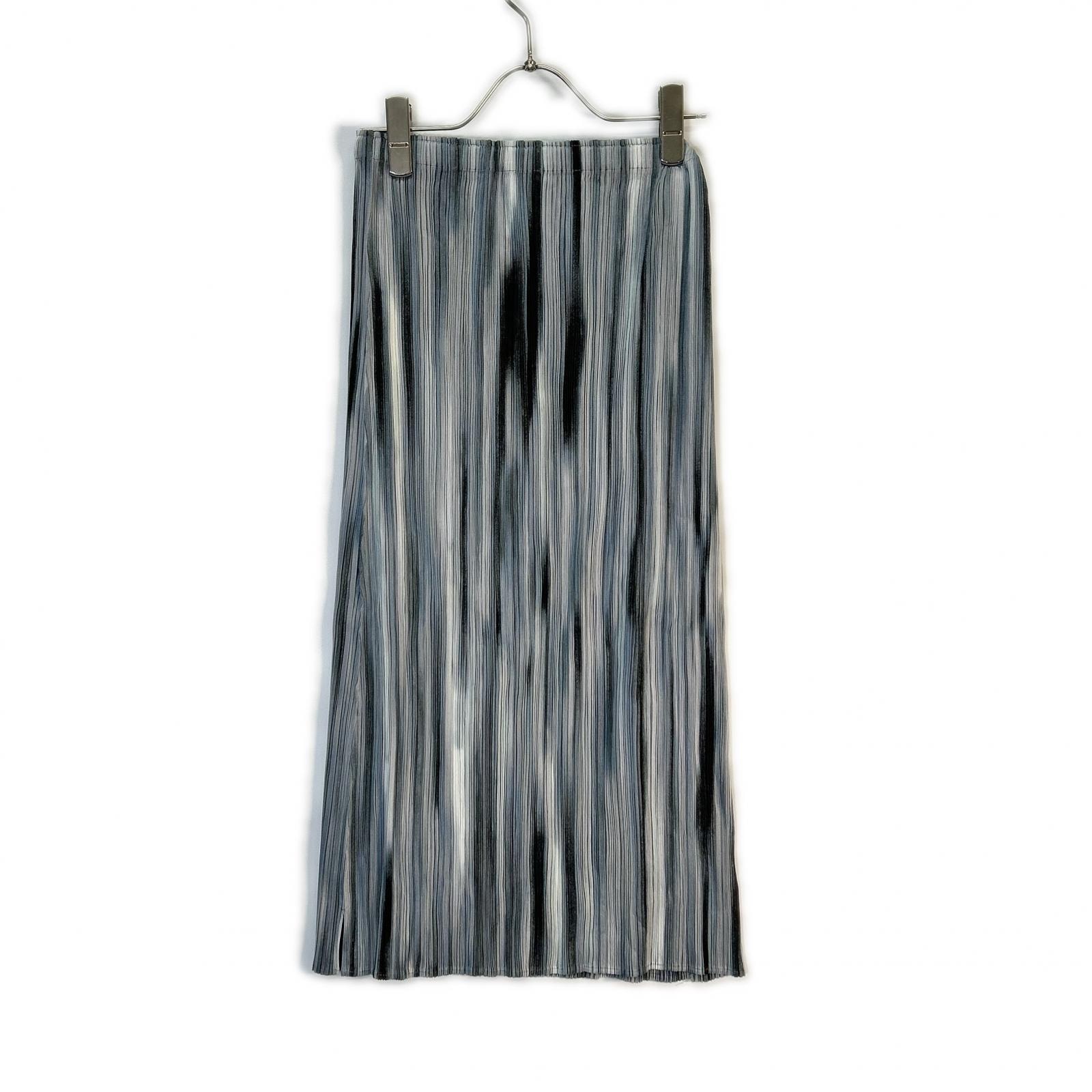 プリーツプリーズ PP51-JG646 グレー プリーツ加工 グラデーションスカート 1