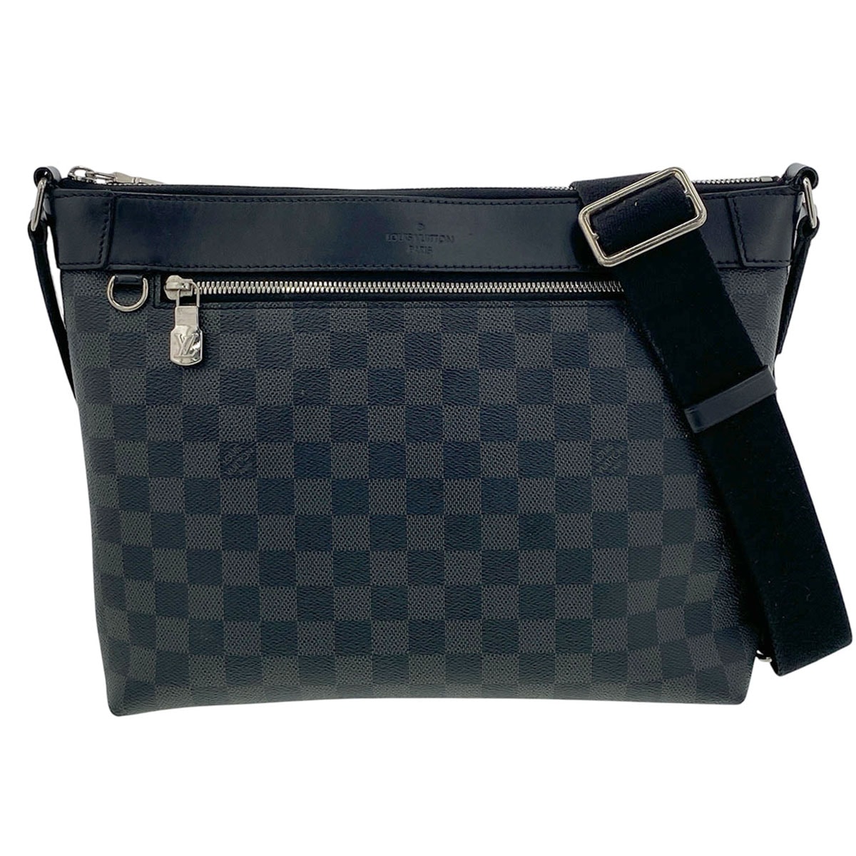 LOUIS VUITTON ルイ・ヴィトン ミック PM NM ショルダーバッグ N40003 ダミエグラフィットキャンバス ダミエグラフィットキャンバス ブラック グレー  メンズ【中古】