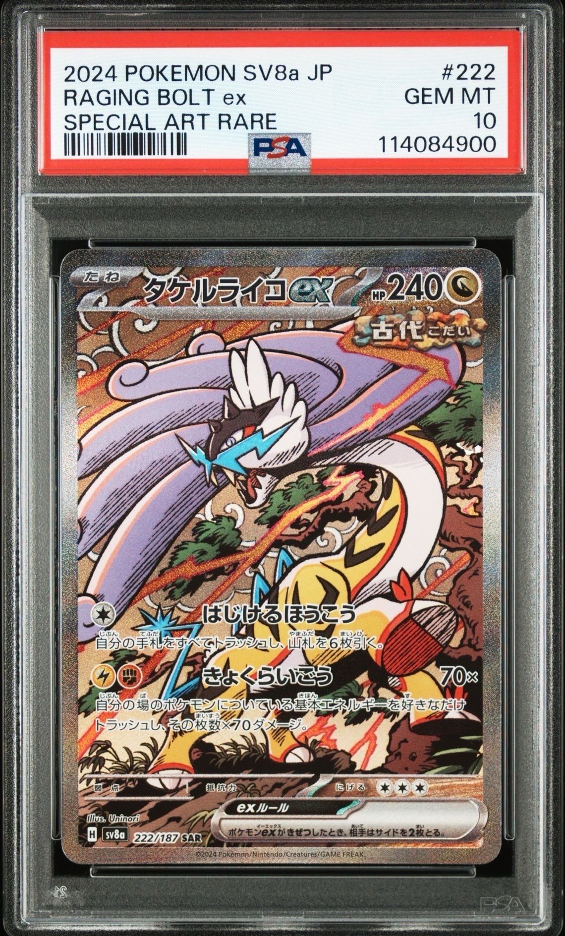 タケルライコex SAR [SV8a 222/187](ハイクラスパック「テラスタルフェスex」)