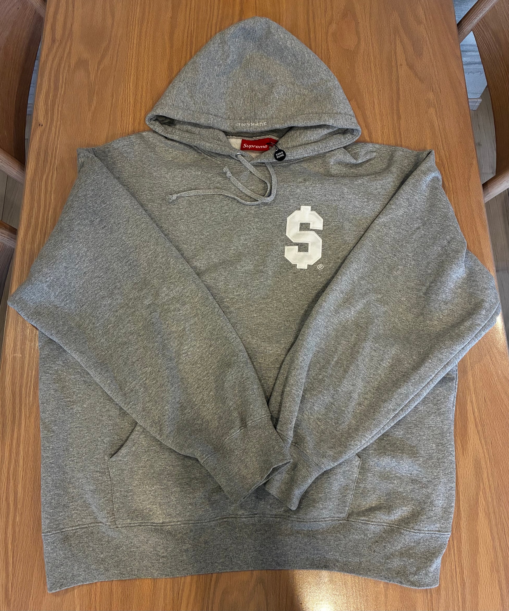 Supreme $ Hooded Sweatshirt "Heather Grey"