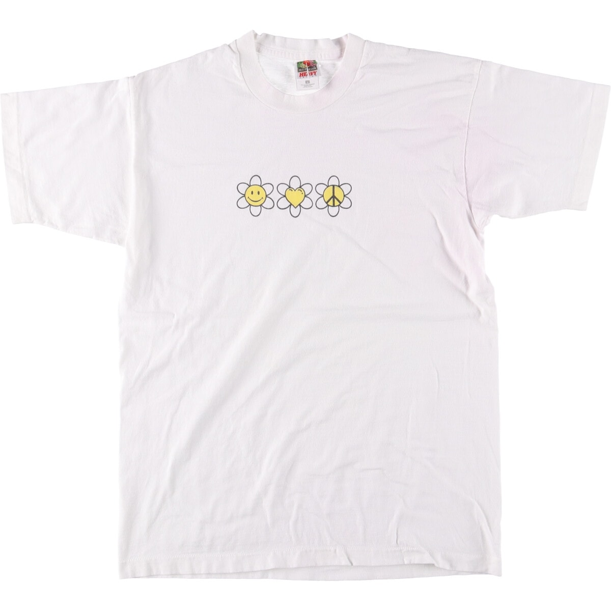 古着 90年代 フルーツオブザルーム FRUIT OF THE LOOM HEAVY cotton プリントTシャツ USA製 メンズL相当 ヴィンテージ/eaa567526