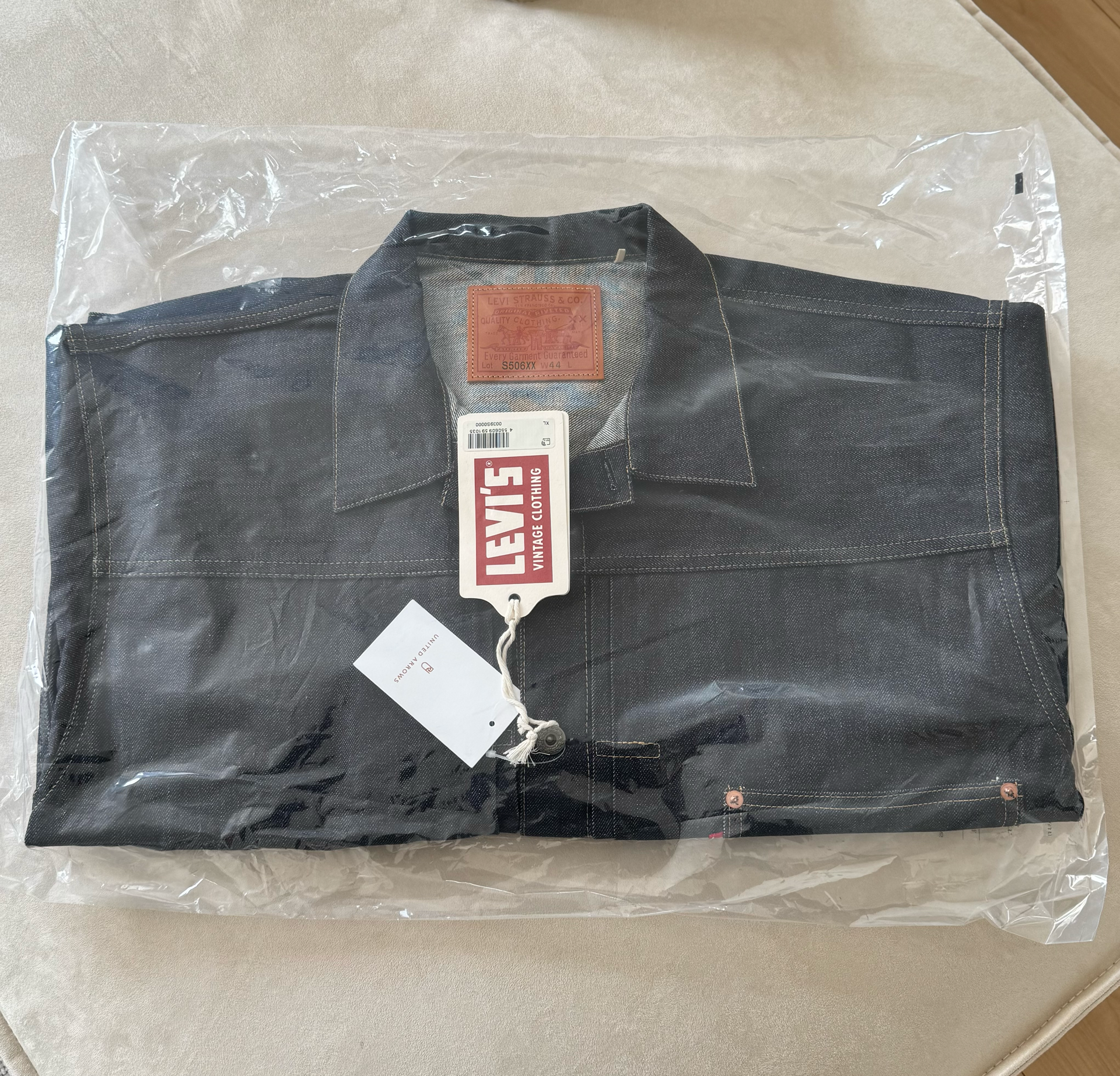 A (未使用に近い)】【新品】Levi's LVC S506XX 1944 大戦モデル サイズ