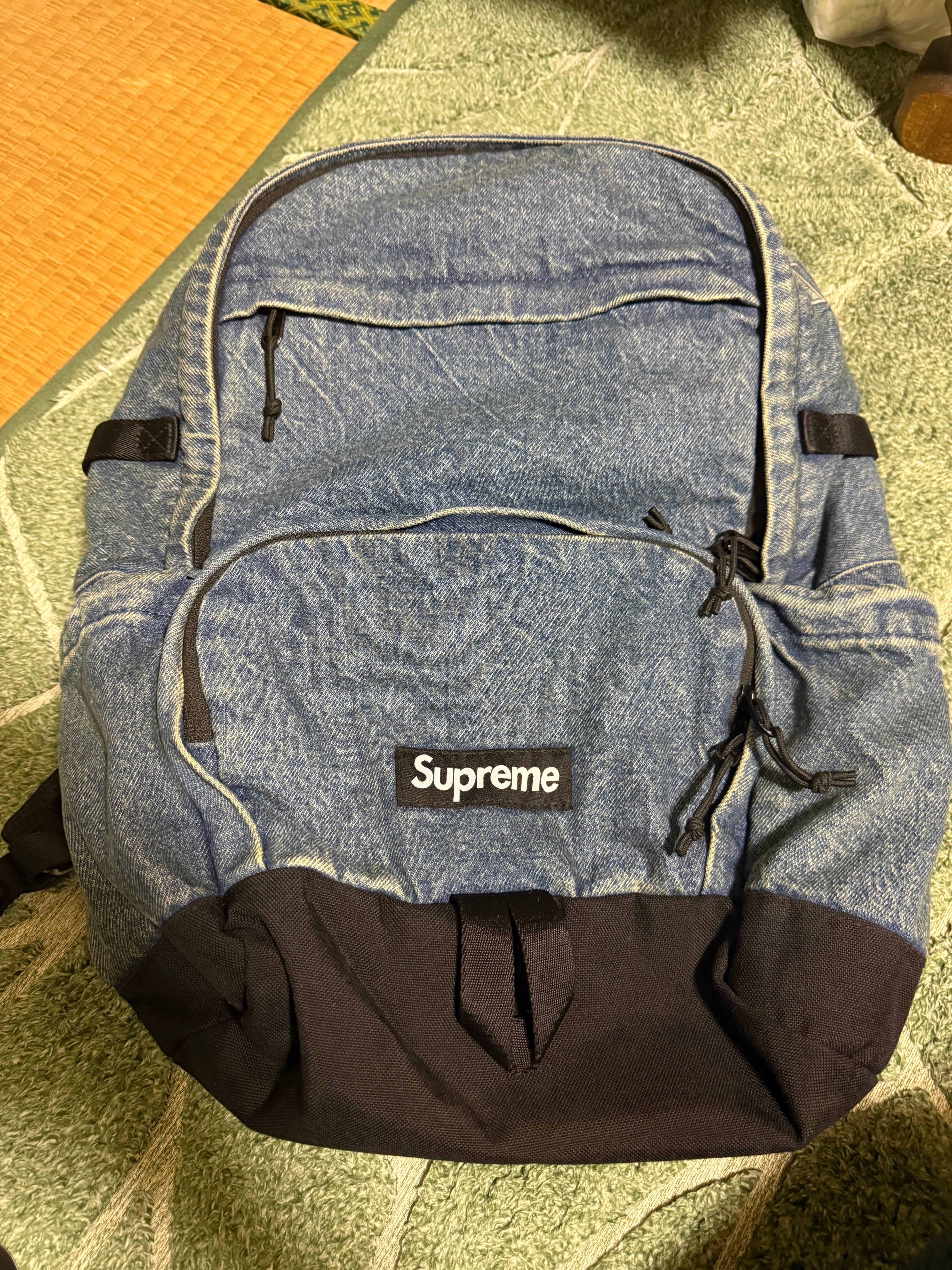 Supreme Fat Tip Jacquard Denim Sling Bag 