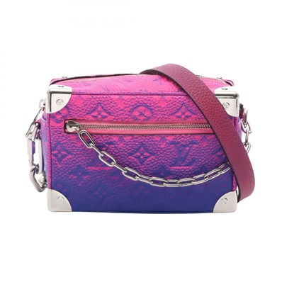 ルイ・ヴィトン LOUIS VUITTON ミニ ソフト トランク 2022SS ショルダーバッグ バッグ レザー トリヨンイリュージョン ピンク メンズ ピンク系 / ブルー系 / ブルーローズ M81219 【中古】