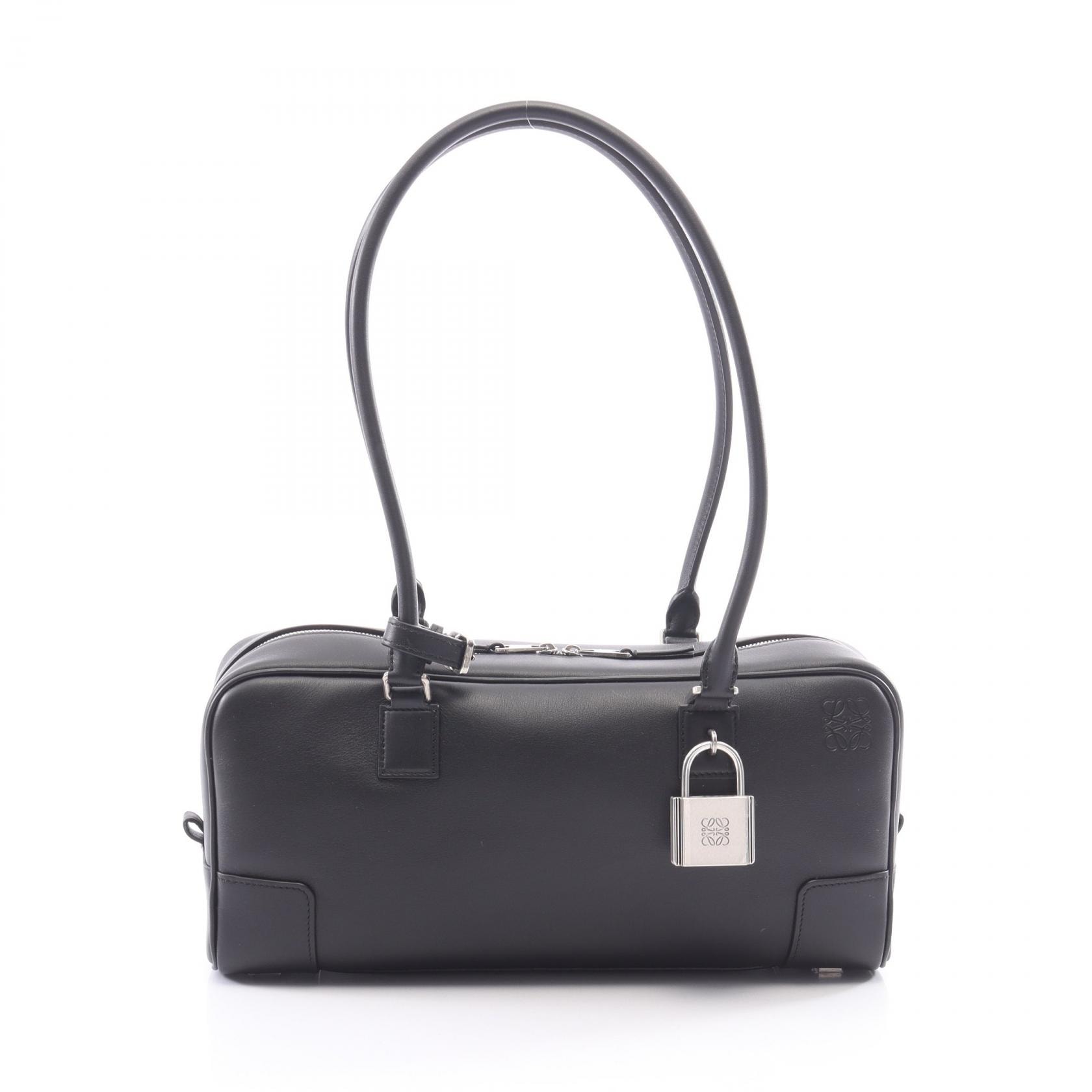 ロエベ LOEWE アマソナ31 クロップドバッグ ショルダーバッグ バッグ レザー レディース ブラック系 A039N31X011100 【新品】