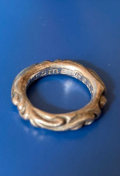 Chrome Hearts Scroll Band Ring "Silver"