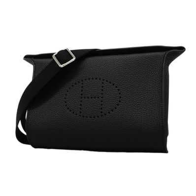 ★SALE【6fc3240】エルメス ショルダーバッグ ヴィドポッシュ トゴ ブラック シルバー金具 G刻印【中古】レディース
