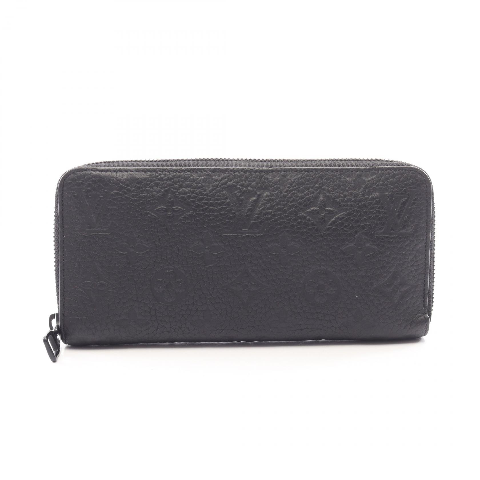 ルイ・ヴィトン LOUIS VUITTON ジッピーウォレット ホリゾンタル トリヨンモノグラム ラウンド長財布 財布 レザー モノグラム・トリヨンレザー メンズ ブラック系 M11721 【中古】