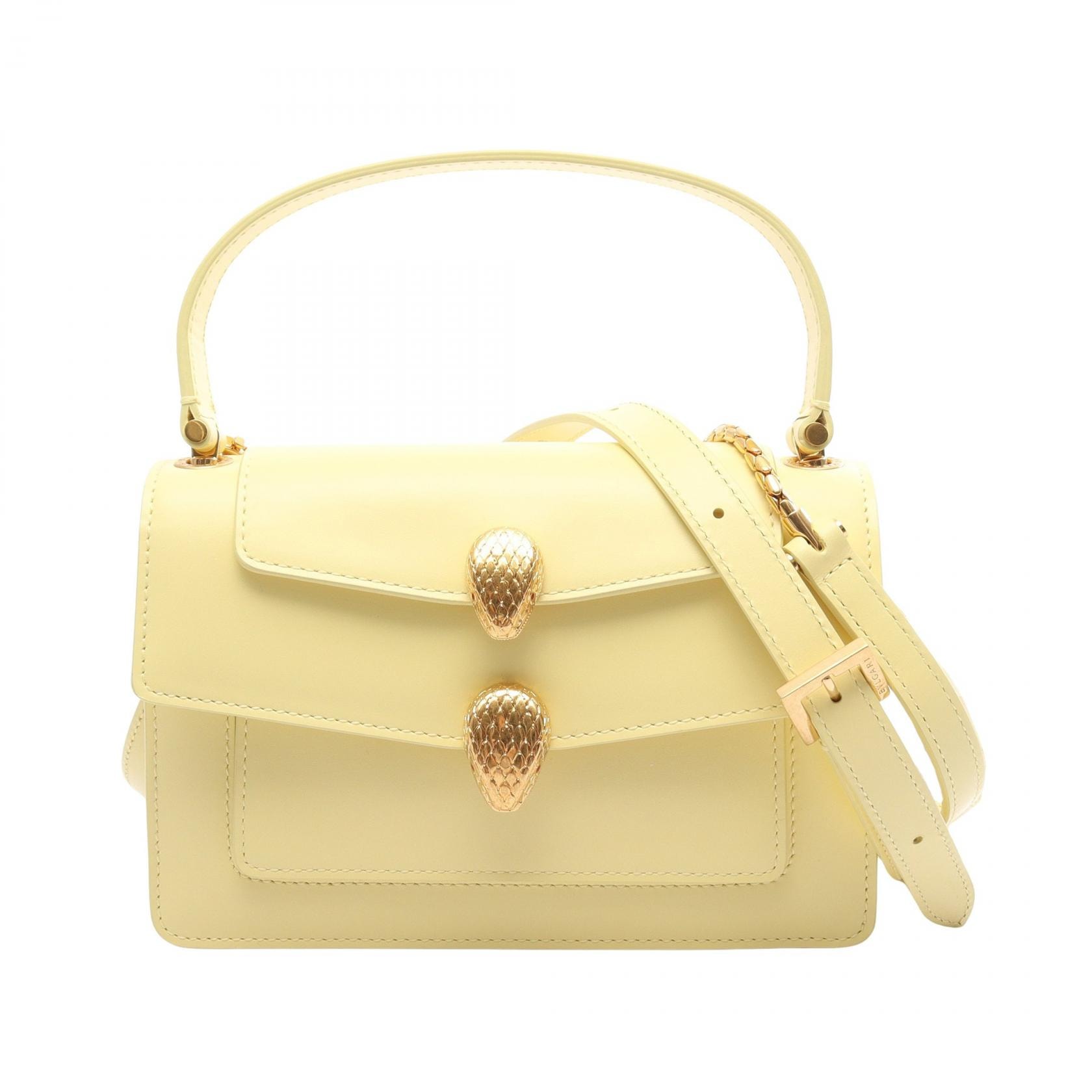 ブルガリ BVLGARI BVLGARI × ALEXANDER WANG セルペンティ 2WAY ハンドバッグ バッグ レザー レディース イエロー系 【中古】