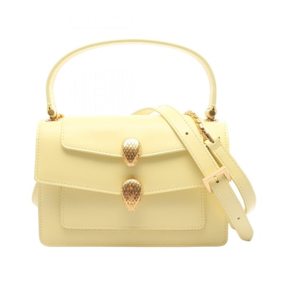 ブルガリ BVLGARI BVLGARI × ALEXANDER WANG セルペンティ 2WAY ハンドバッグ バッグ レザー レディース イエロー系 【中古】