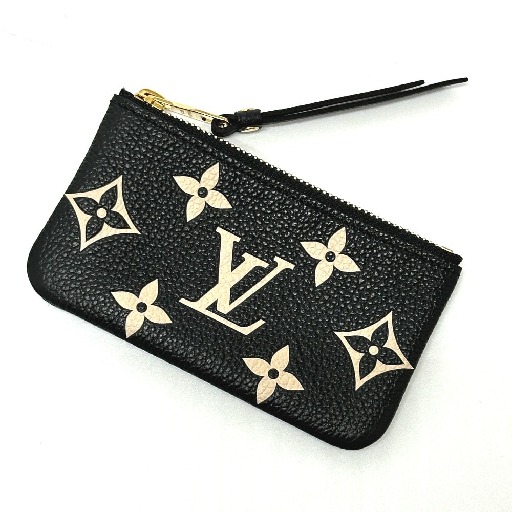 ルイヴィトン LOUIS VUITTON ポシェットクレ M80885 モノグラムアンプラント コインケース モノグラムアンプラントレザー ブラック