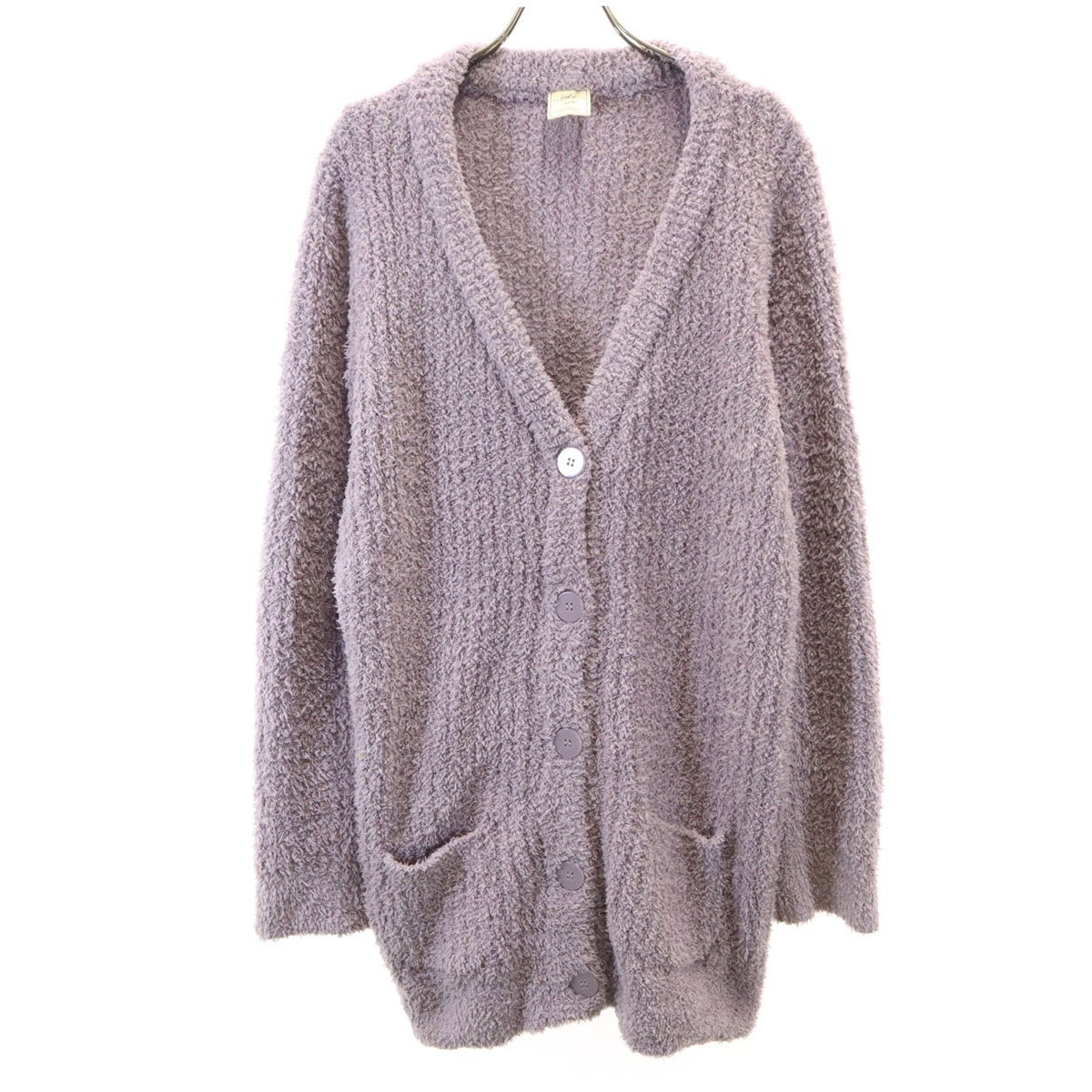 gelato pique ジェラートピケ 長袖 カーディガン F パープル ルームウェア