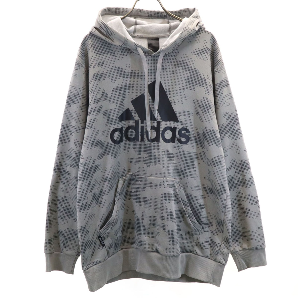 adidas アディダス 長袖 スウェットパーカー グレー系