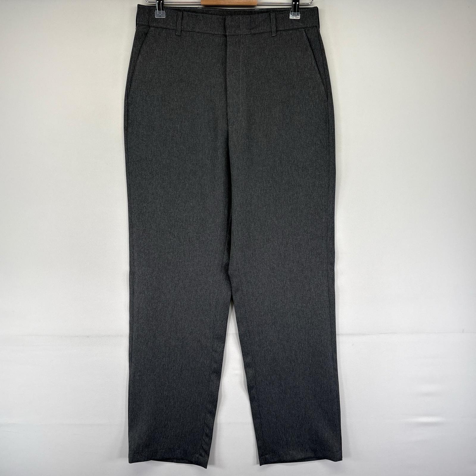 古着 リーバイス Levi's パンツ ポリエステルパンツ ジッパーフライ ACTION スラックス 無地 W31 L32  グレー系 メンズ