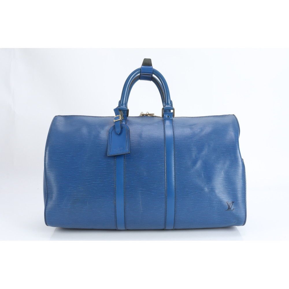 ■美品 ルイヴィトン エピ キーポル45 トレドブルー M42975