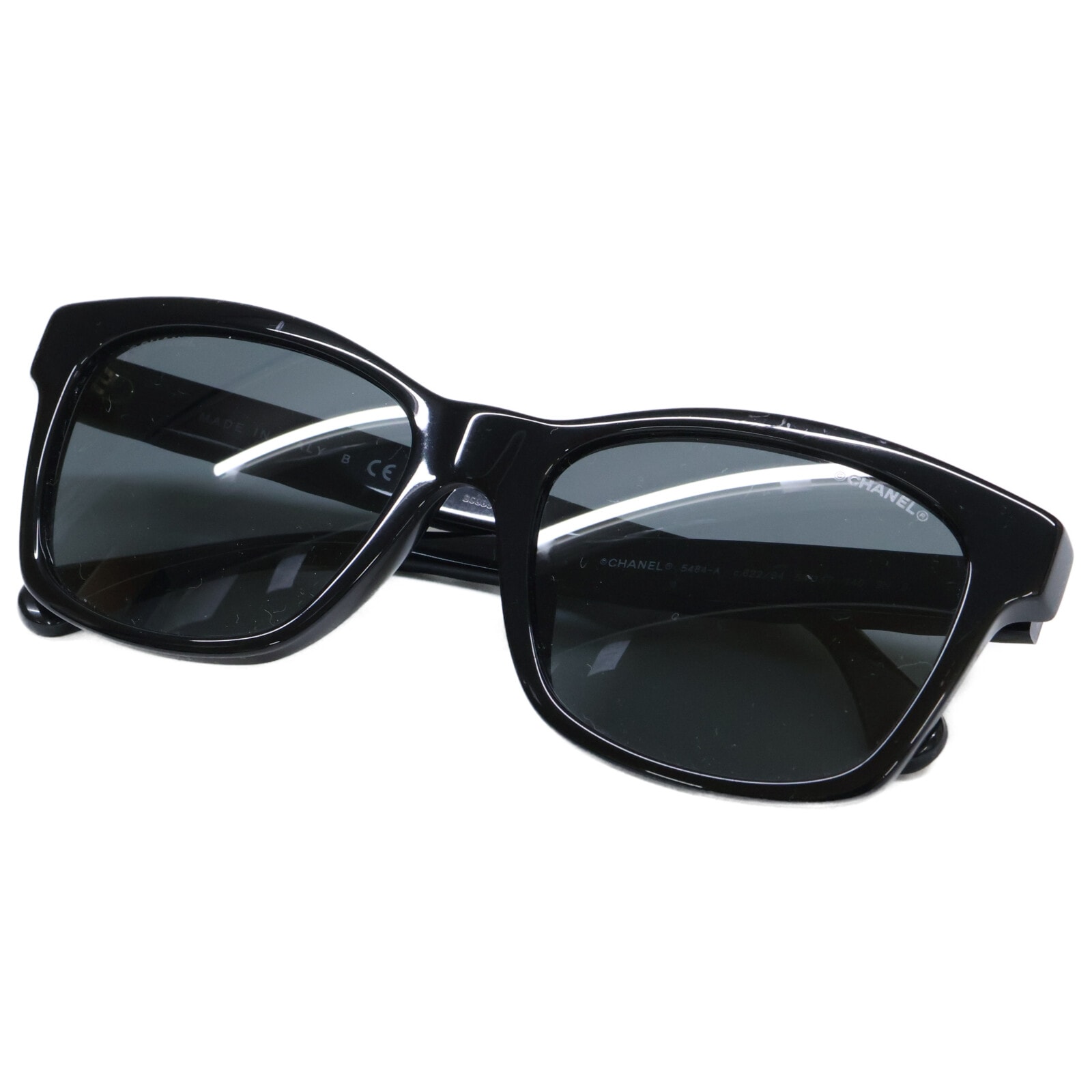 シャネル 5484-A c.622/S4 ココマーク キルトテンプル スクエアシェイプ 54□17 140