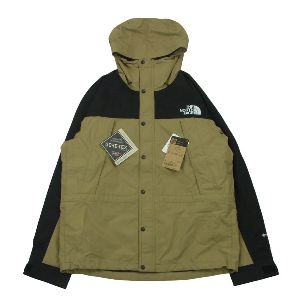 THE NORTH FACE ノースフェイス NP62450 GORE-TEX ゴアテックス MOUNTAIN LIGHT JACKET マウンテン ライト ジャケット ベージュ系 ブラック系 KT ケルプタン XL【新古品】【未使用】【中古】