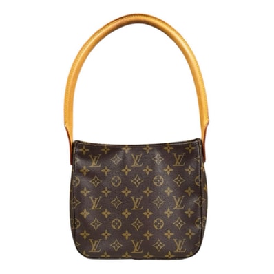 ルイヴィトン ルーピングMM モノグラム ショルダーバッグ モノグラムキャンバス M51146 ブラウン レディース LOUIS VUITTON 中古